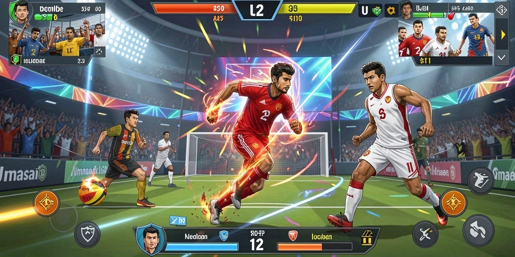 Gambar memperlihatkan grafik menawan dan lingkungan permainan yang memukau.