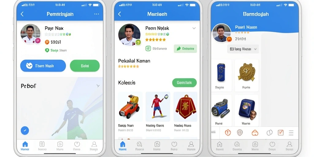 Menunjukkan fitur interaksi dalam permainan yang menarik.