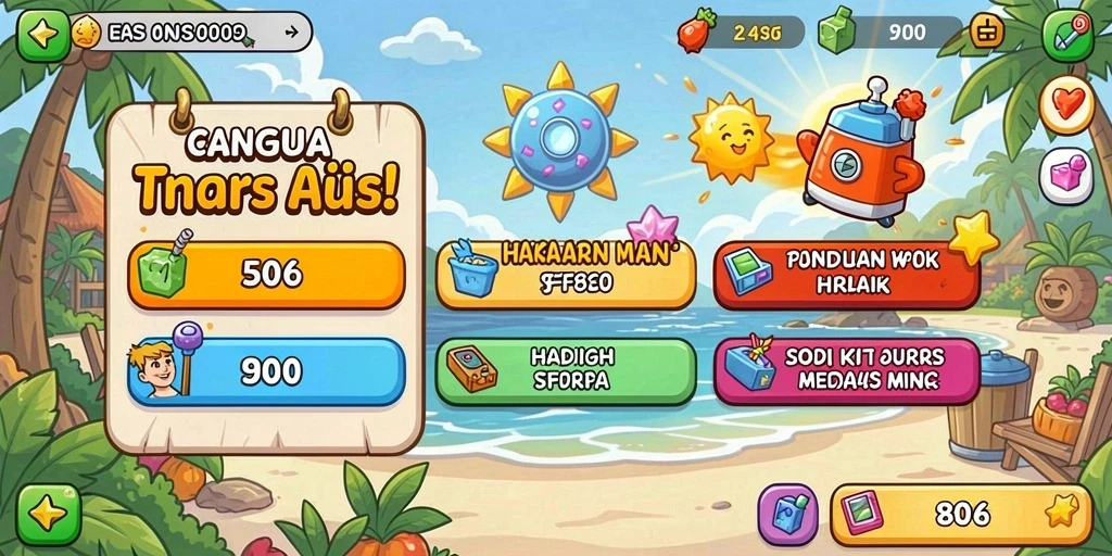 Tangkapan layar memperlihatkan upgrade senjata dalam permainan.